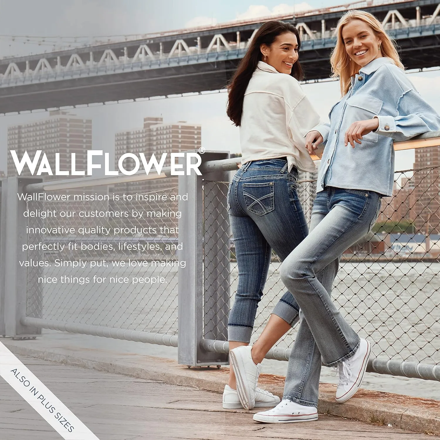 WallFlower Women's Ultra Crop Mid-Rise Insta Soft Juniors (Standard and Plus)