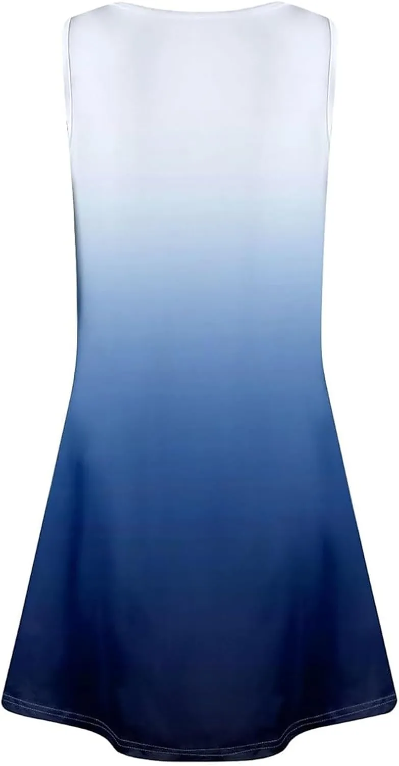 XOWRTE Summer Dresses for Women 2025 Loose V Neck Button Short Sleeve Casual T Shirt Dress Sundresses Swimsuit Coverup